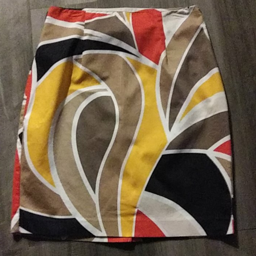 MULTI COLORED PENCIL SKIRT